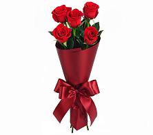 Букет 5 Красных роз Эдлесс Лав в Полетаево