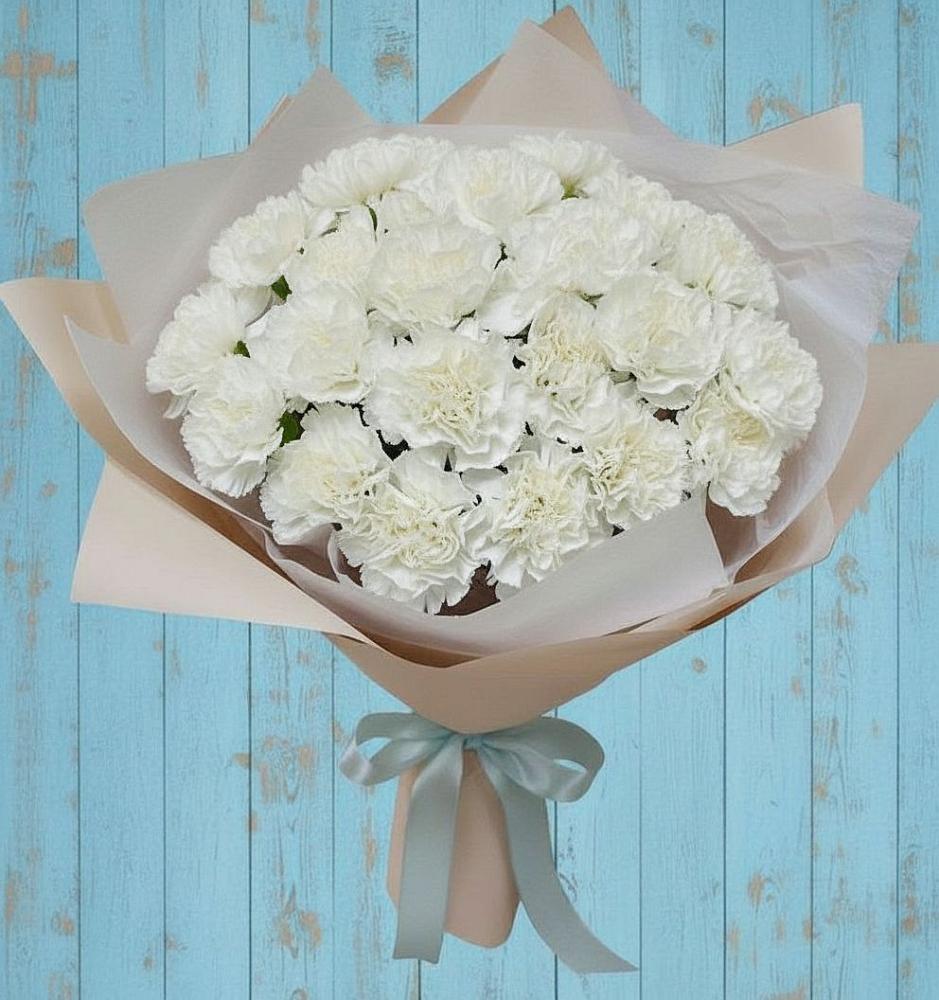 Букет цветов из: Гвоздики в Полетаево