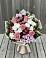 Букет цветов из: Альстромерии, Гвоздики, Розы и Хризантемы в Полетаево