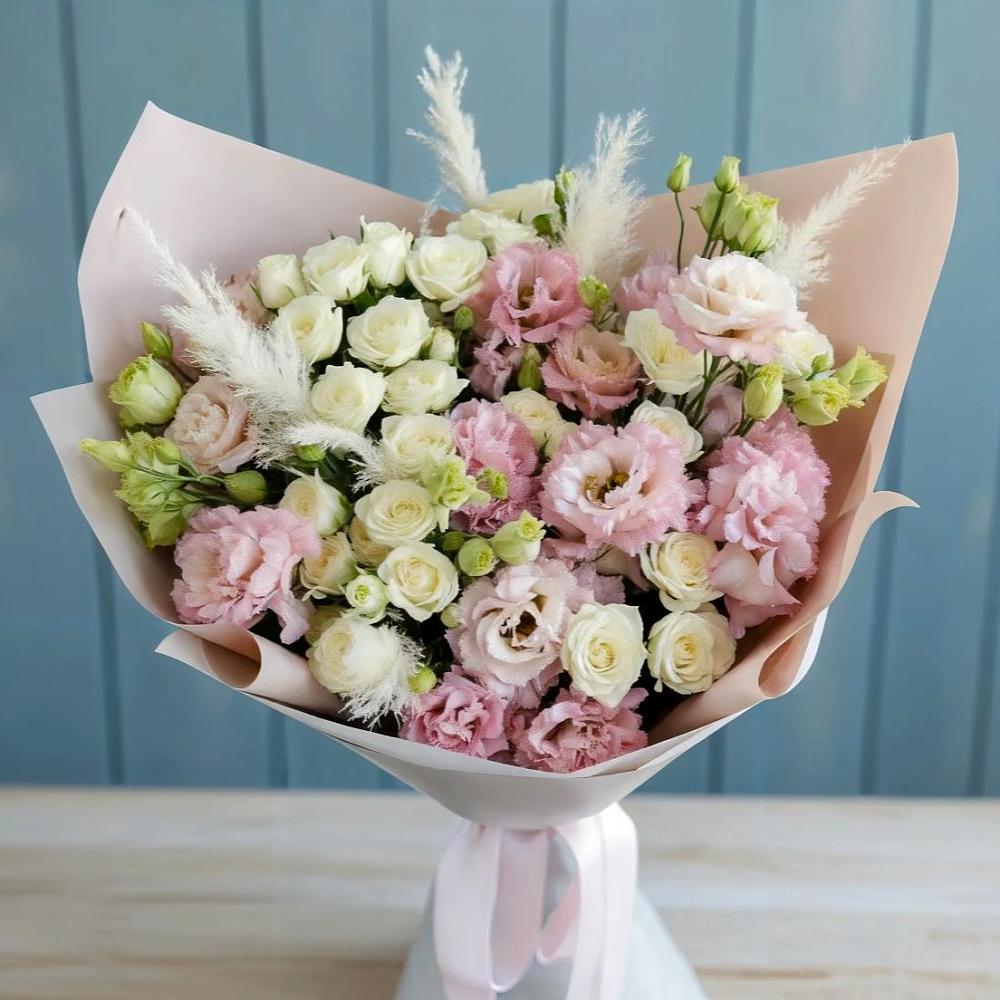 Букет цветов из: Альстромерии и Розы в Полетаево