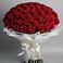 Букет 101 Красная роза Блэк Мэджик в Полетаево