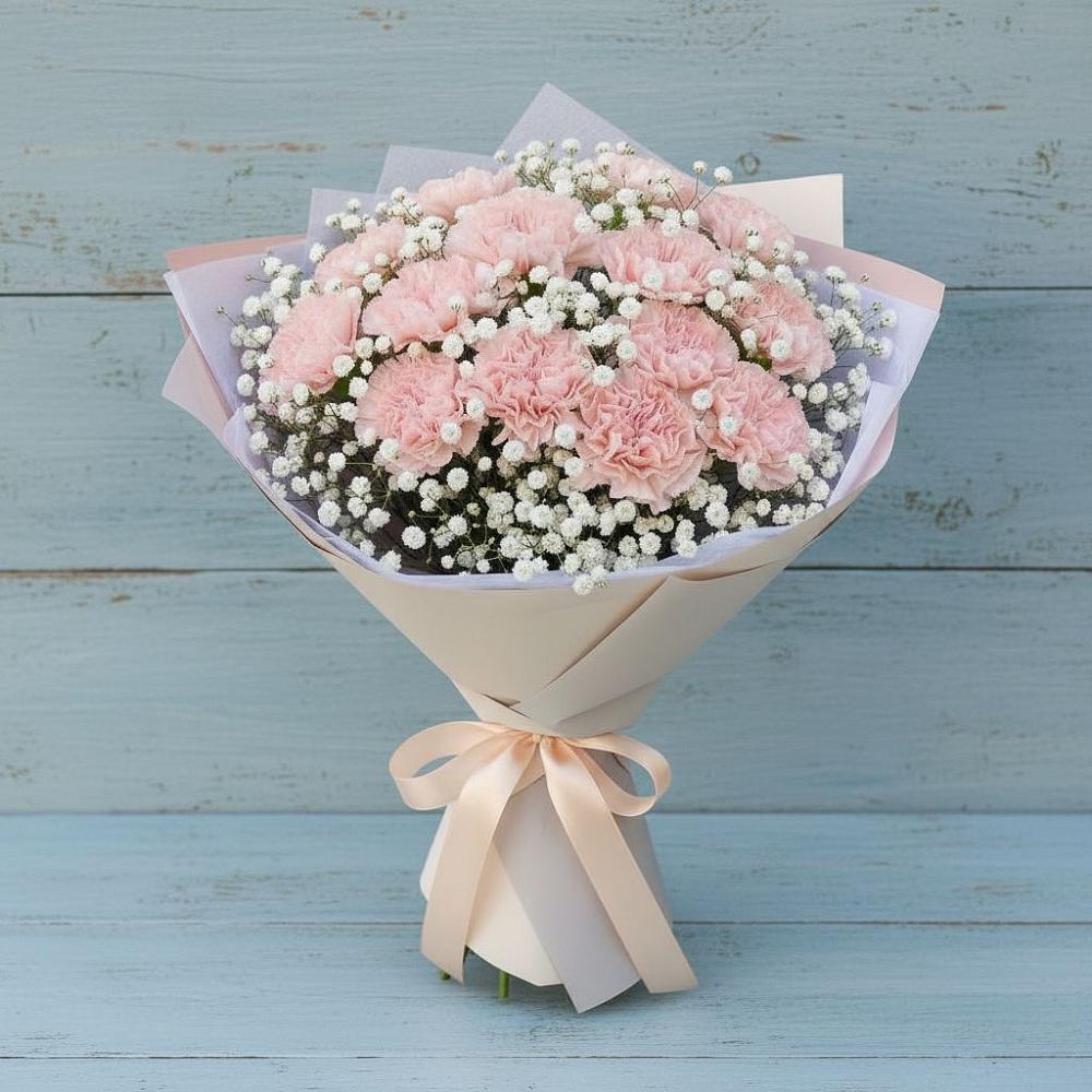 Букет цветов из: Гвоздики в Полетаево