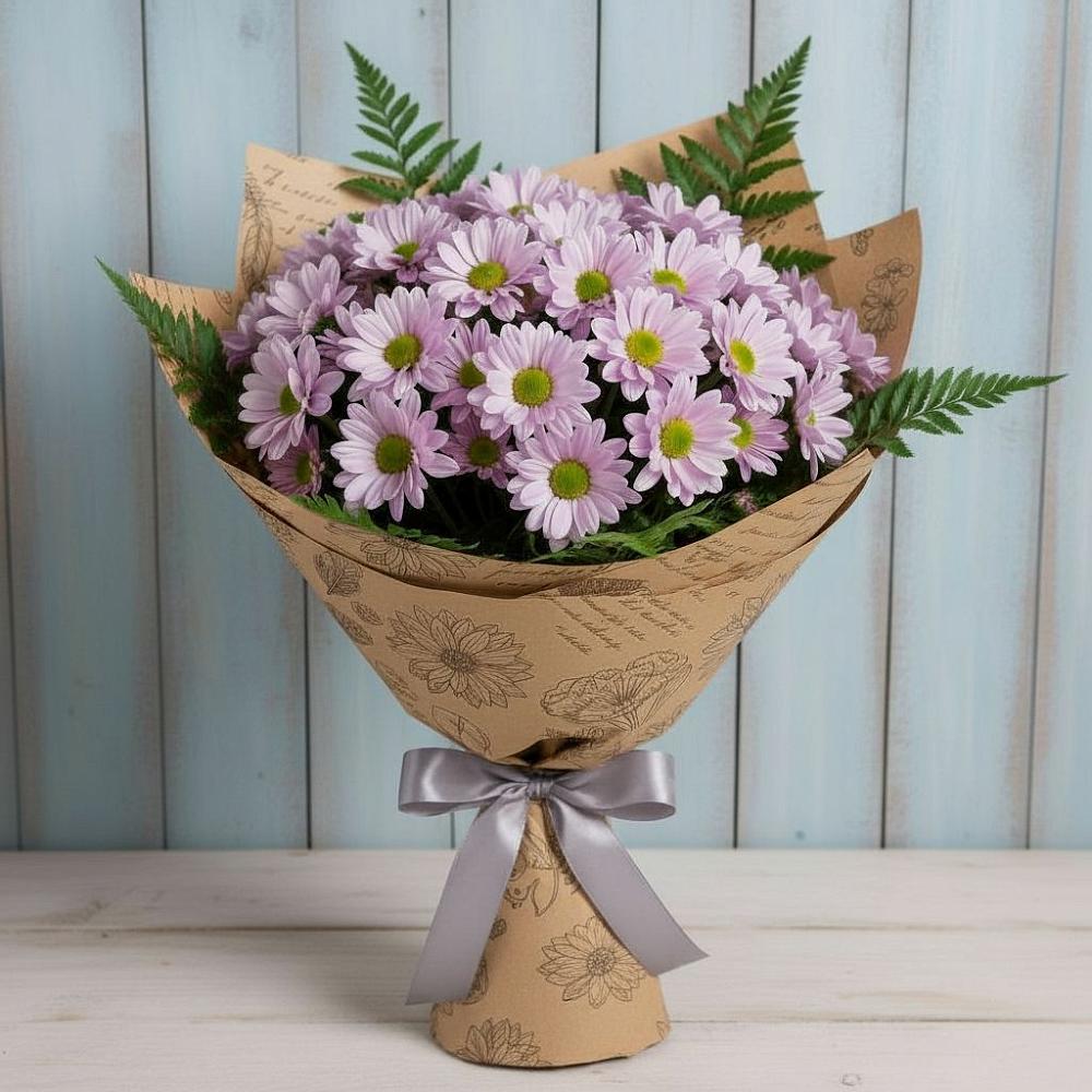 Букет цветов из: Хризантемы в Полетаево