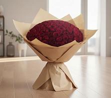 Букет 101 Красная роза в Полетаево