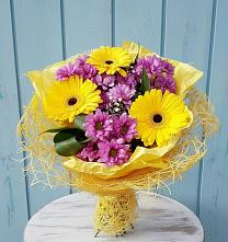 Букет цветов из:  Хризантемы и Герберы в Полетаево