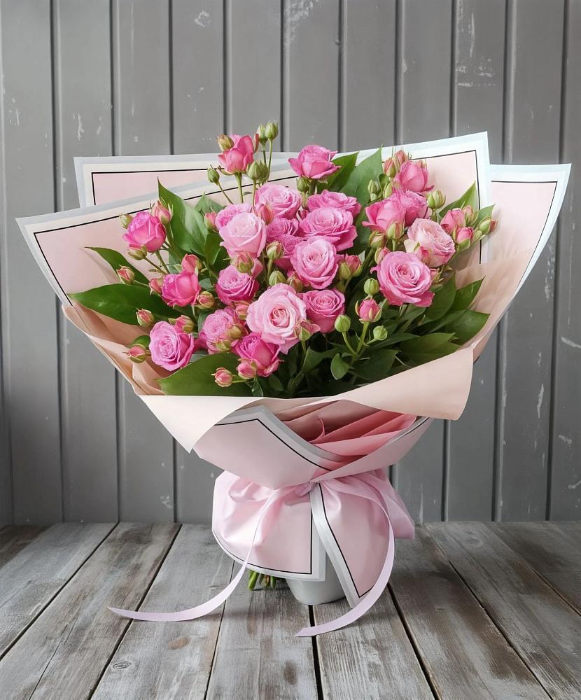 Букет Розовый кустик в Полетаево