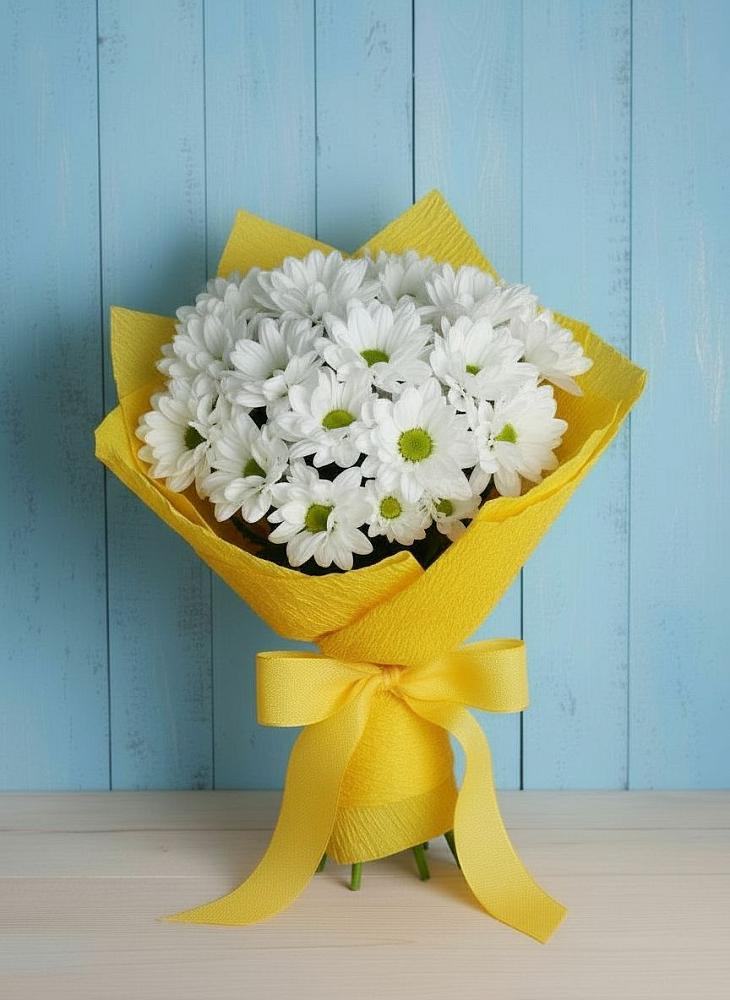 Букет цветов из: Хризантемы в Полетаево