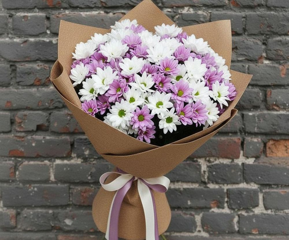 Букет цветов из: Хризантемы в Полетаево