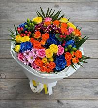 Букет цветов из:  Розы и Хризантемы в Полетаево