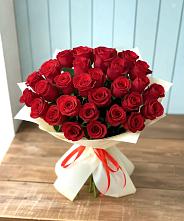 Букет 29 Красных роз в Полетаево
