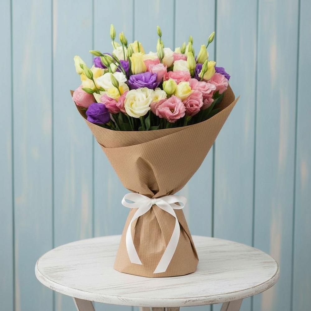 Букет цветов из: Лизиантусы в Полетаево