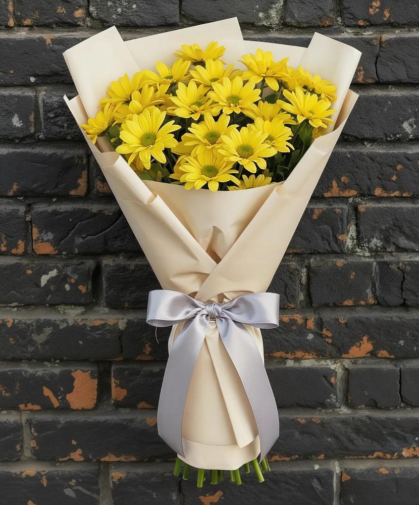 Букет цветов из: Хризантемы в Полетаево