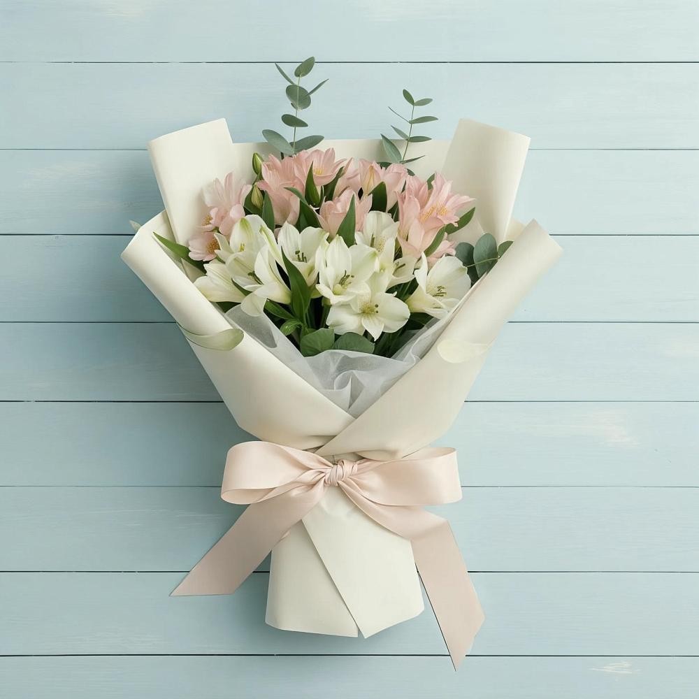 Букет цветов из: Альстромерии в Полетаево