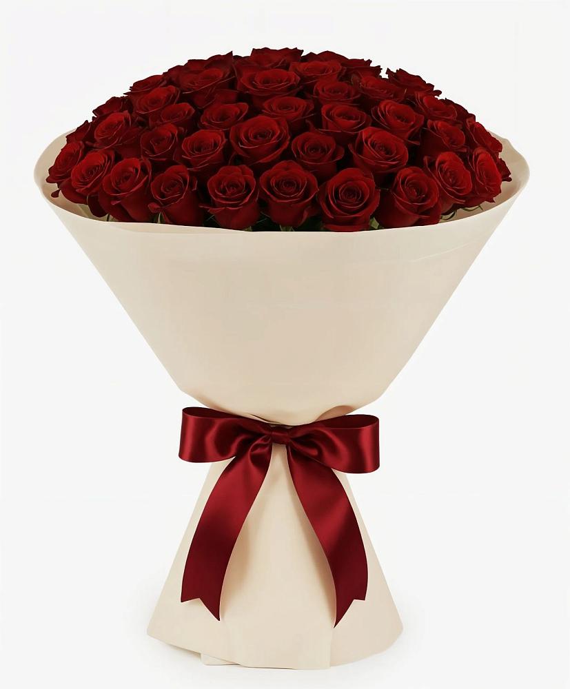 Букет 101 Бордовая роза Блэк Бакарра в Полетаево