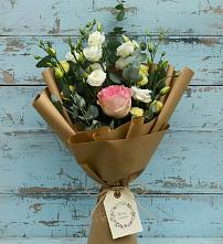 Букет цветов из:  Розы и Лизиантусы #REPLACE_PRED# Полетаево